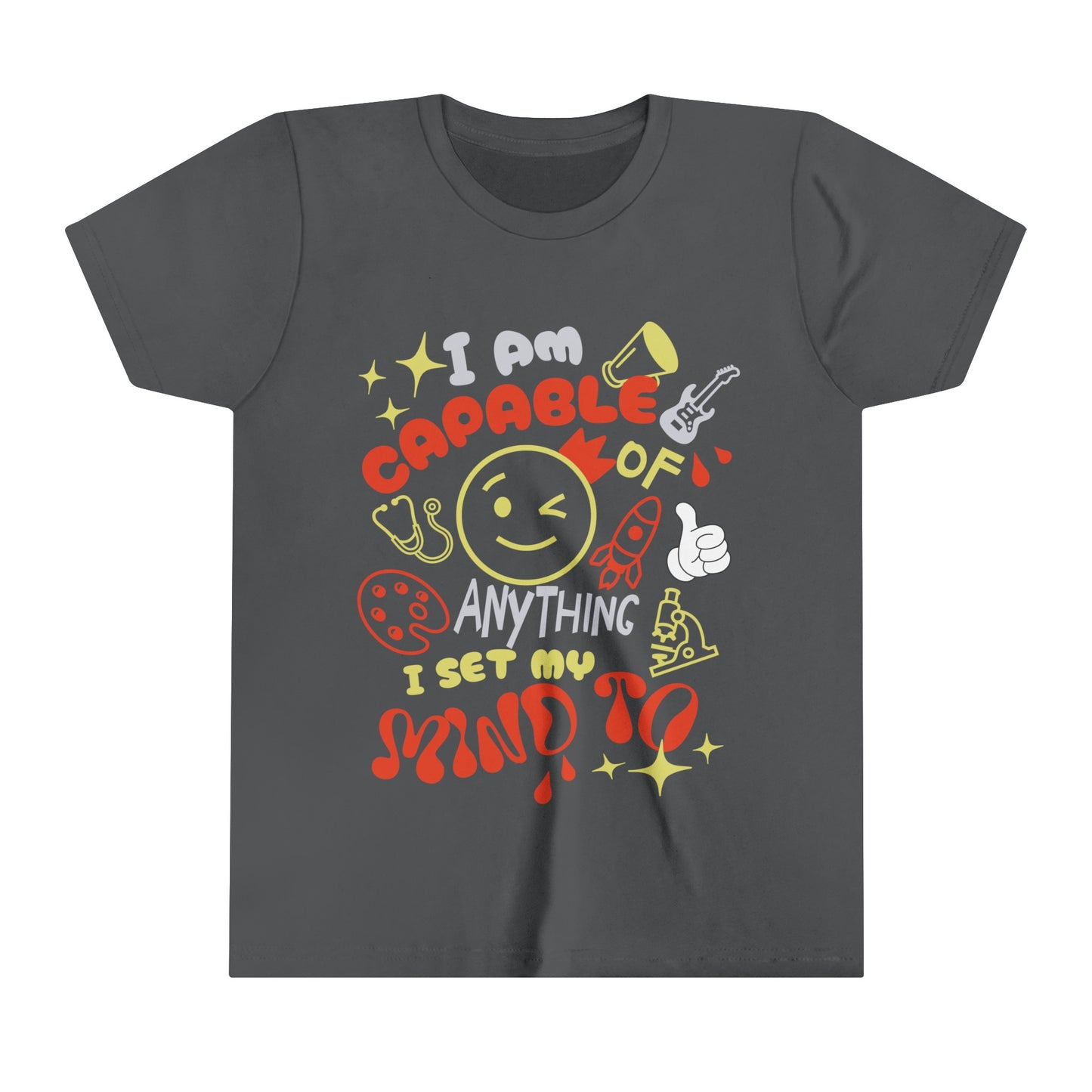 I Am Capable" Youth Tee – Uplifting Affirmations Apparel