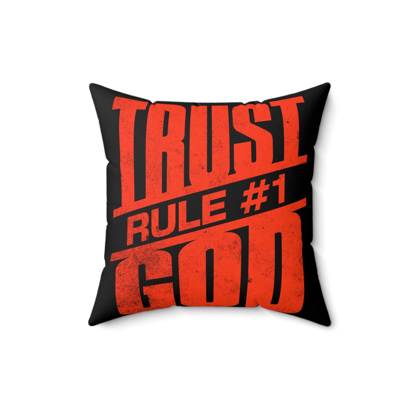 Rule #1: Trust God" Decorative Pillow – Worship Accessories