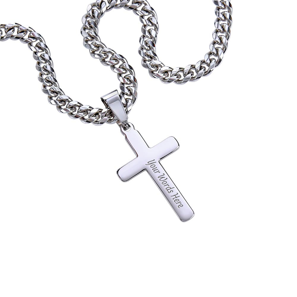 Faith Engraved, Strength Displayed Necklace