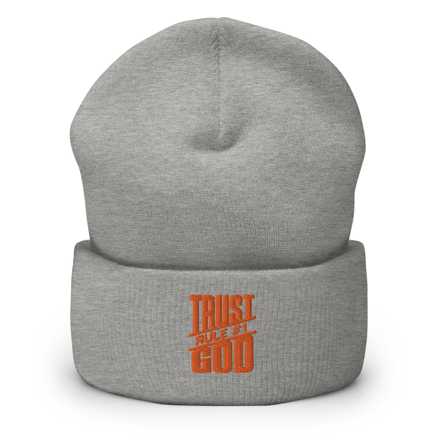 Rule 1# Trust God Cuffed Beanie Faith Clothing